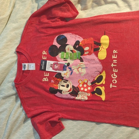 2 Disney Women's Shirts, Mickey/Minnie And Stitch, Large, Brand New - Picture 4 of 5